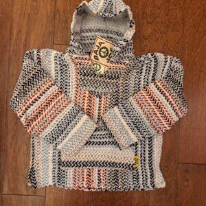 Baja Joe Pullover, New with tags Rust, Blue and Grey